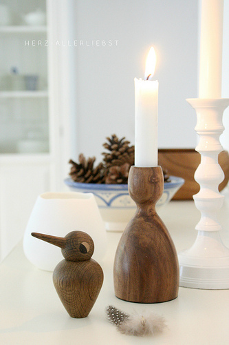 White and wood